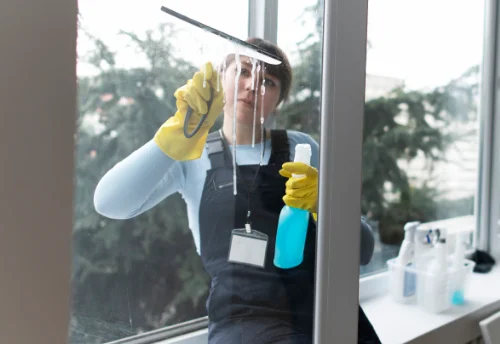 Nettoyage de vitres intérieures et extérieures à la Ville-aux-Clercs